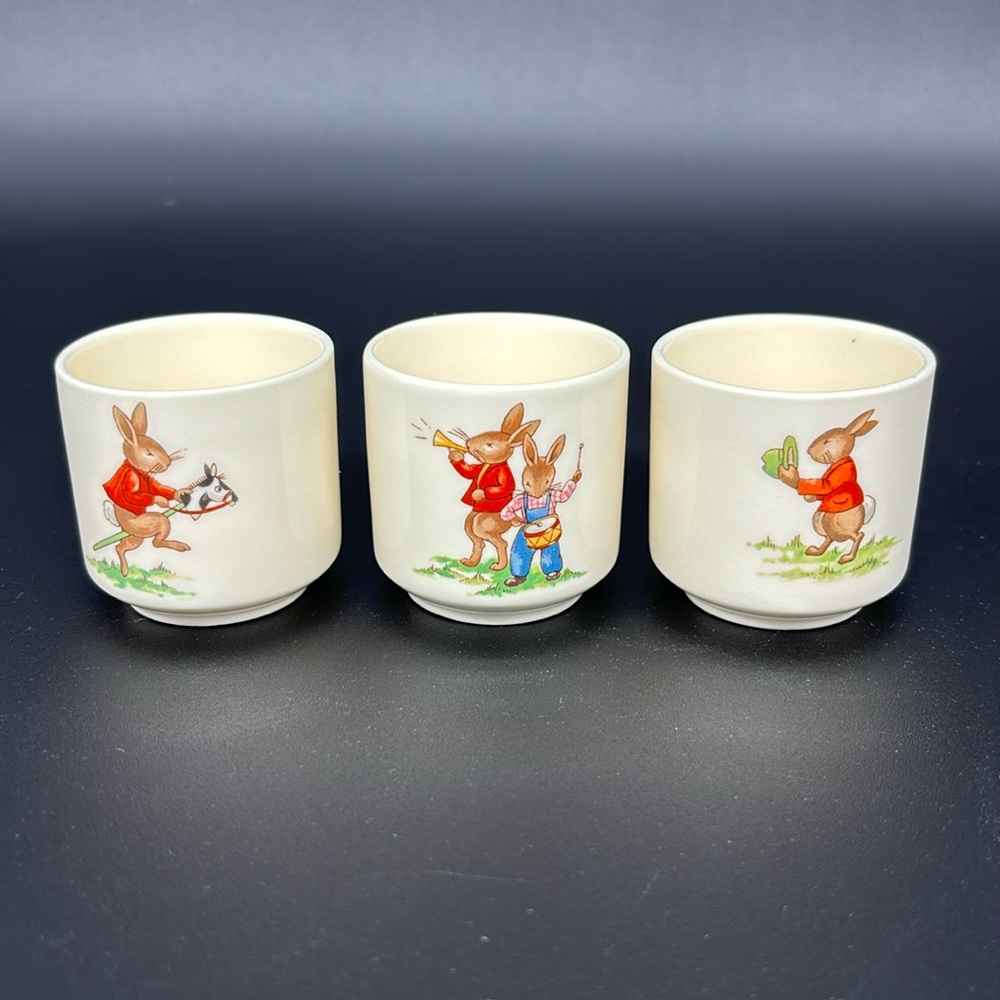 Royal Doulton Bunnykins Set Of 3 Egg Cups